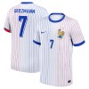 Officiële Voetbalshirt Frankrijk Griezmann 7 Uit EK 2024 - Heren